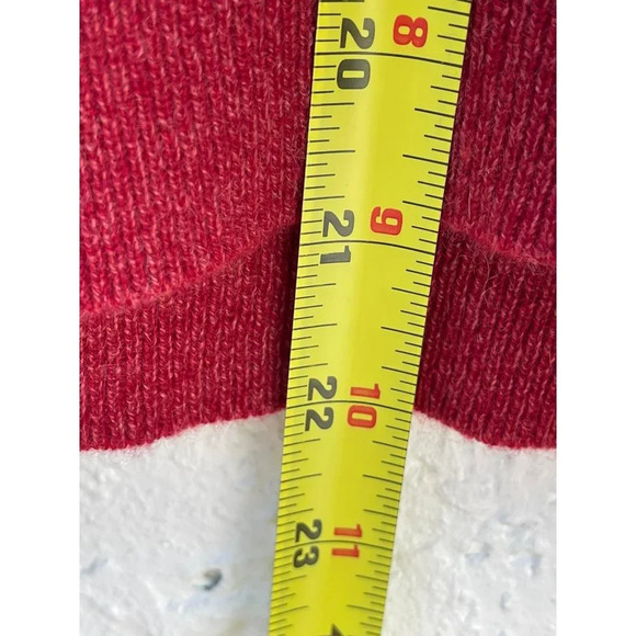 Neiman Marcus Cloud Cashmere Mens Pullover Long Sleeve V Neck Sweater Red Sz L - Picture 6 of 11